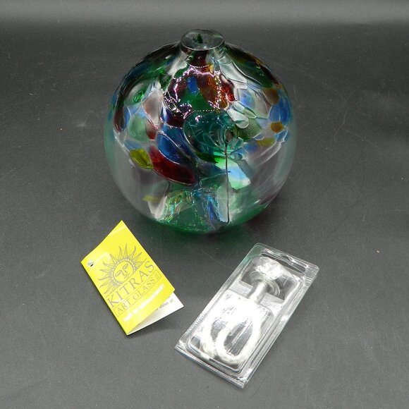 Kitras Art Glass Tree of Enchantment Oil Lamp- Family NIB - Picture 6 of 9